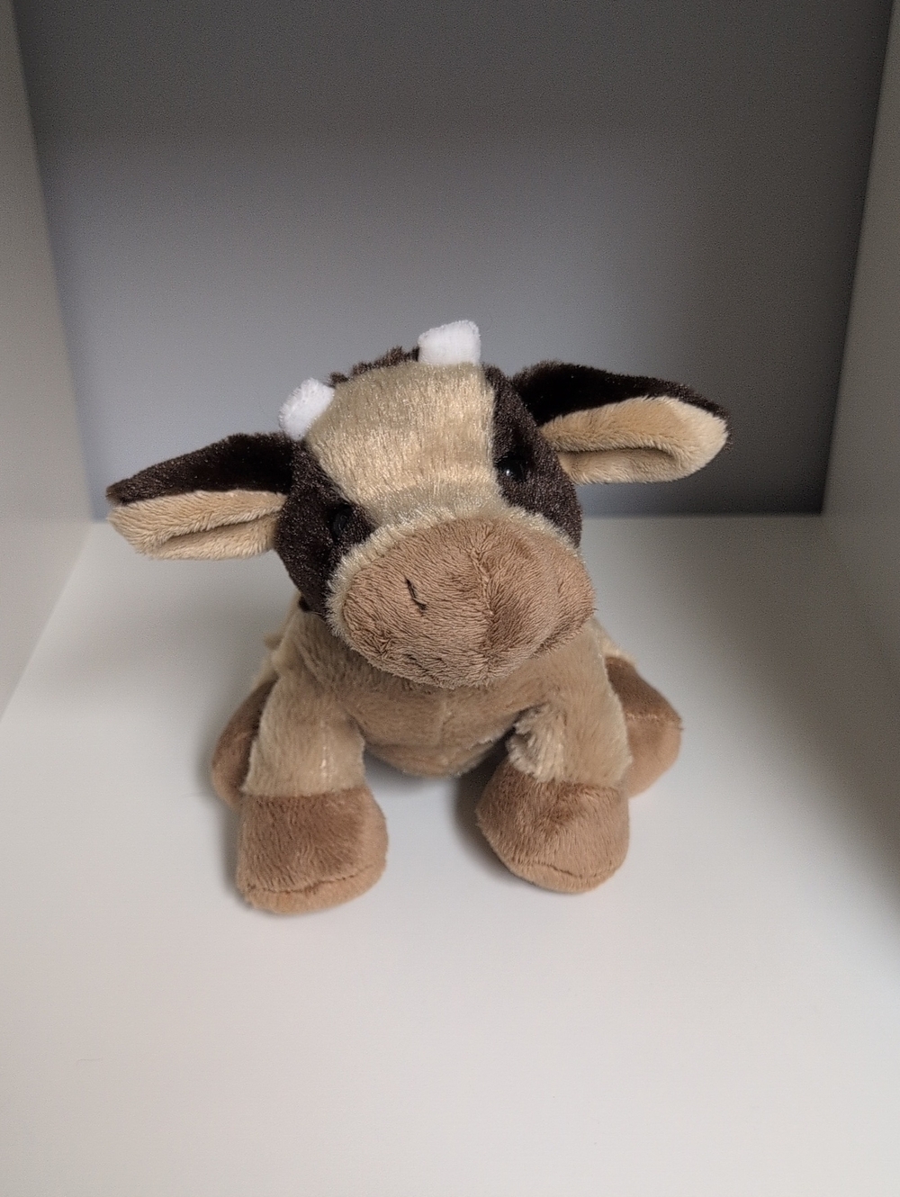Webkinz Brown Cow GANZ No Code EUC Y2K Collectible Webkinz Plush